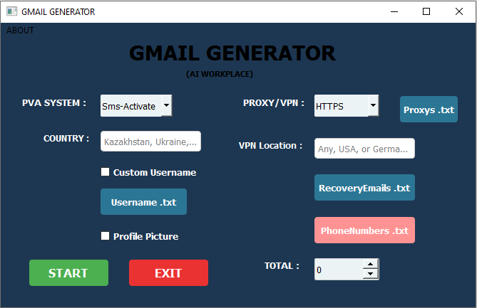 gmail password generator