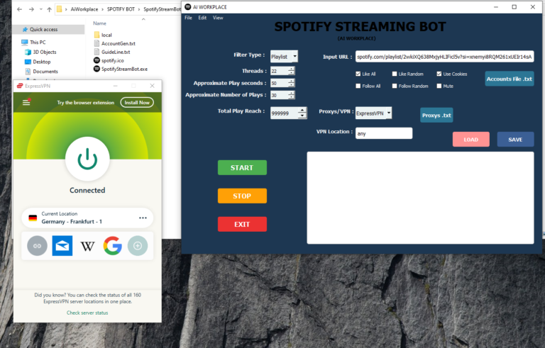 Spotify Stream Bot – Streaming Your Artist/Album/Playlist Music – Ai