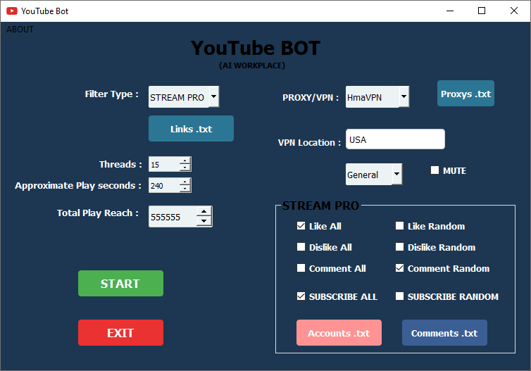 youtube stream view bot free bot other channels